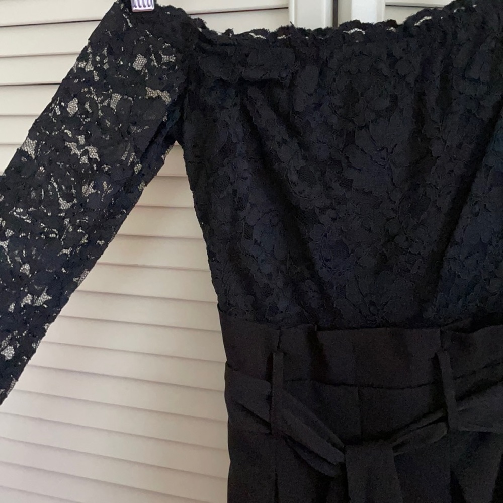 Express Black Lace Jumpsuit Palazzo Style
